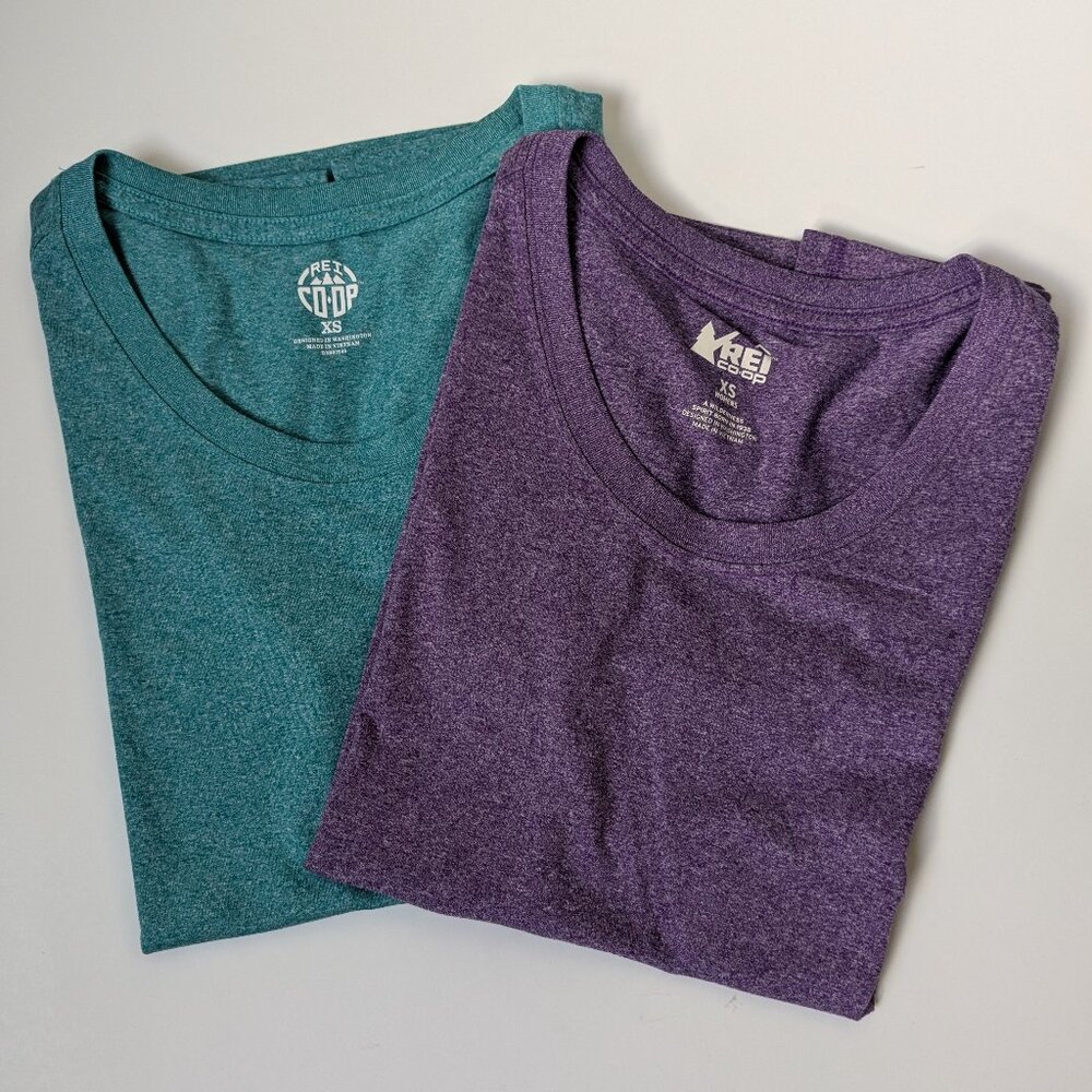 REI short sleeve activewear tees